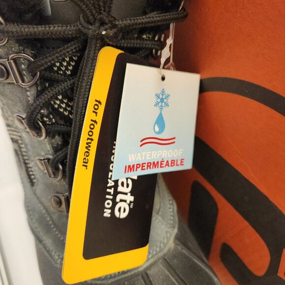 Propet "Blizzard" Mid Lace II Black/Aztec Knit Lace up boots. NIB. Size 7 - Picture 2 of 13